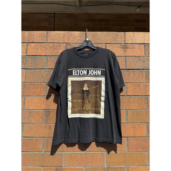 PolyGram Other - 1997 Elton John 90s Vintage The Big Picture Tour Promo Band Tee Shirt Billy Idol